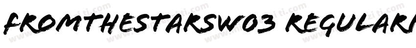 FromtheStarsW03 RegularIt字体转换